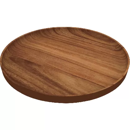 Playground Holzteller flach rund D24cm H2.5cm