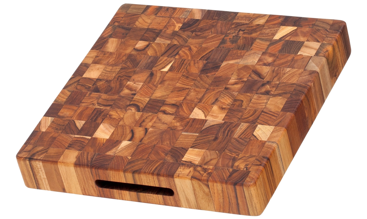 Teak Hackblock/Servierbrett quadr., 30.5x30.5x5 cm