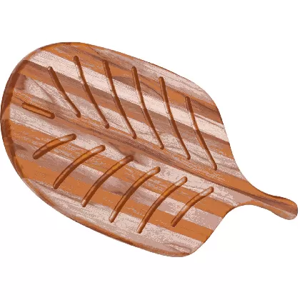 Canoe Brotbrett mit Griff  und Saftrillen 48x22.9x1.2cm