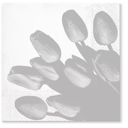 Servietten Lunch 20x Tulpen rosa, 33x33cm