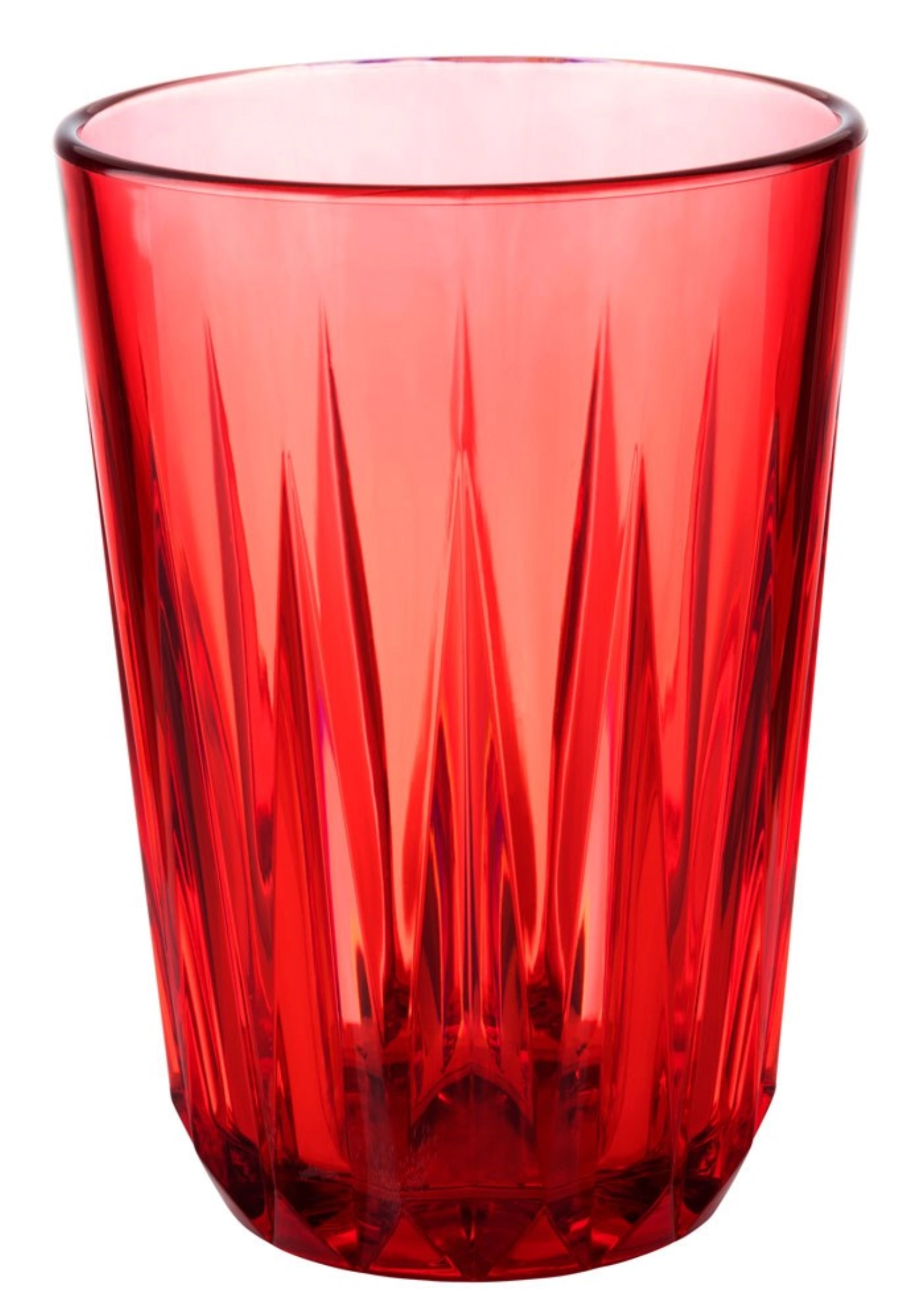 Trinkbecher Crystal rot D7cm H9.5cm, 150ml
