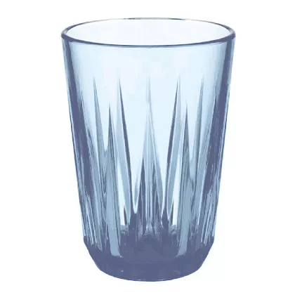 Trinkbecher Crystal blau D7cm H9.5cm, 150ml