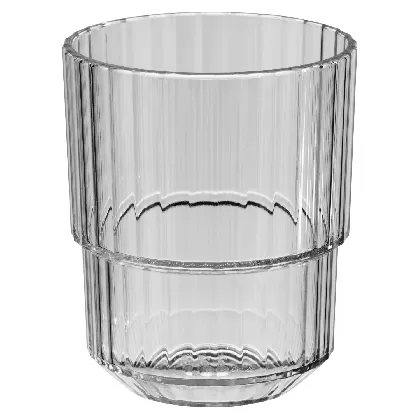 Trinkbecher Linea grau D6.5cm H8cm, 150ml
