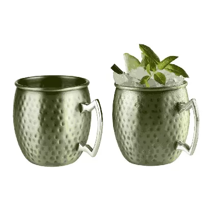 2er Set Barre Copper Mug MOSCOW MULE D9cm H10cm