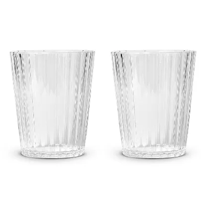 2er Set Gläser aus Acryl 350ml, transparent