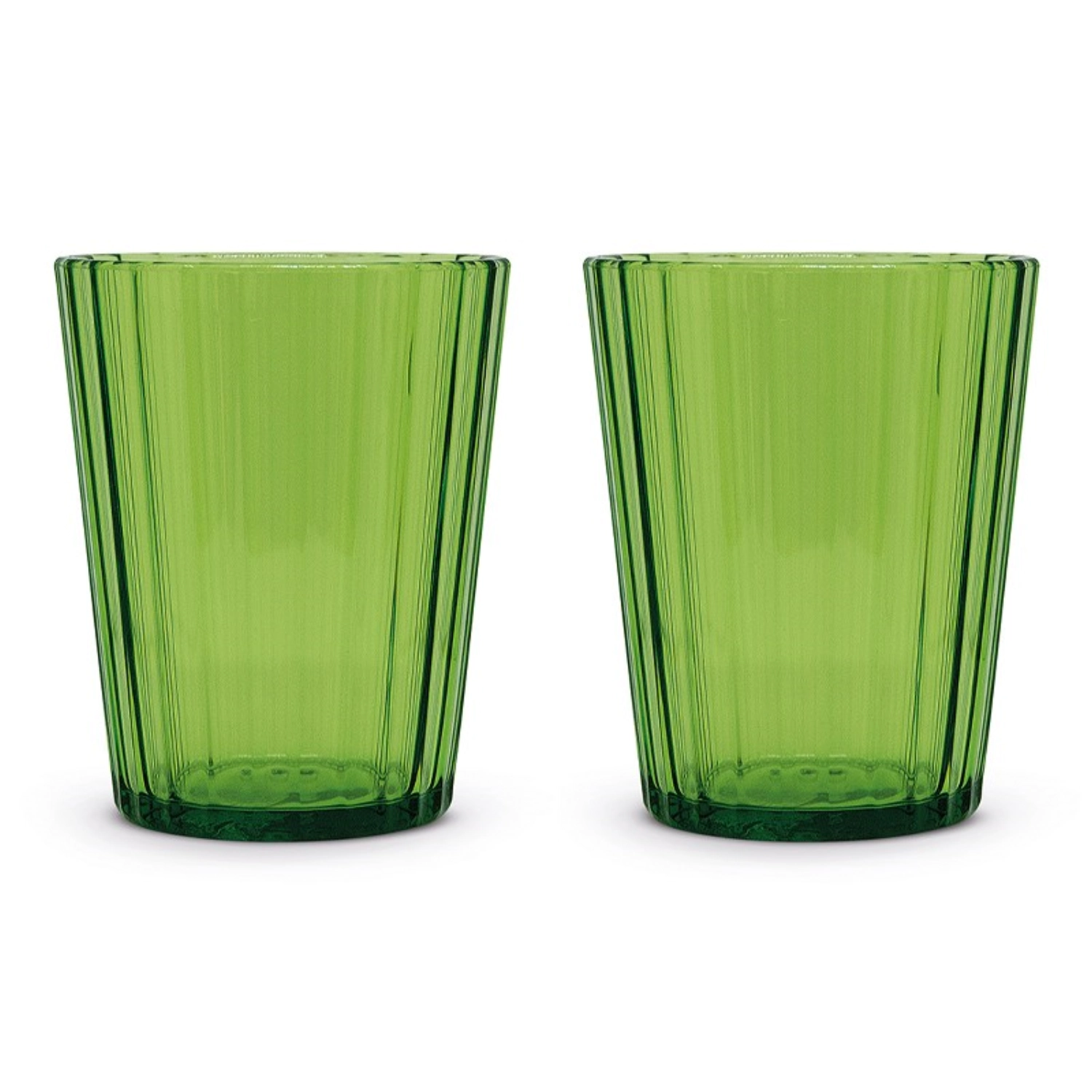 2er Set Gläser aus Acryl 350ml, grün