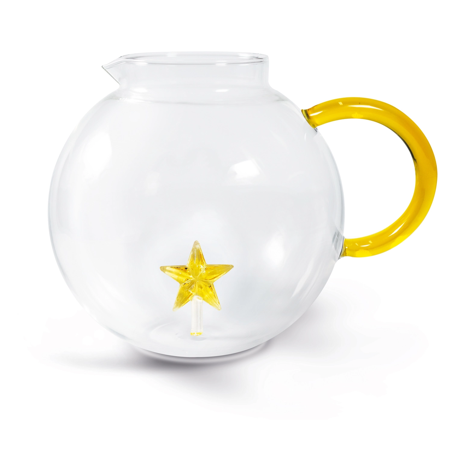 Krug aus Borosilikatglas 1.7 lt. m. Stern