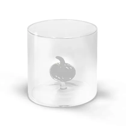 Glas aus Borosilikat 250ml Kürbis