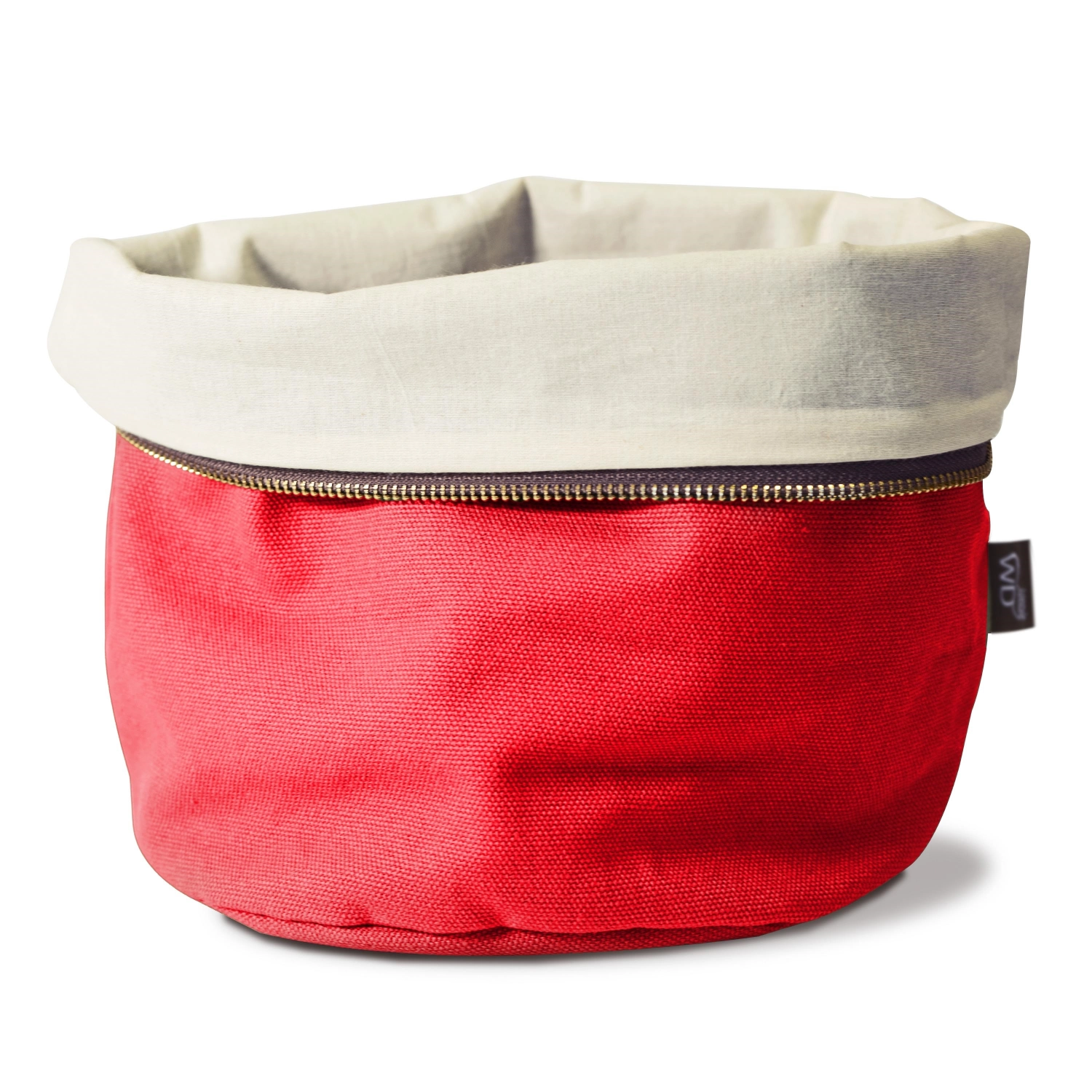 Brottasche aus Baumwolle 20cm beheizbar, rot