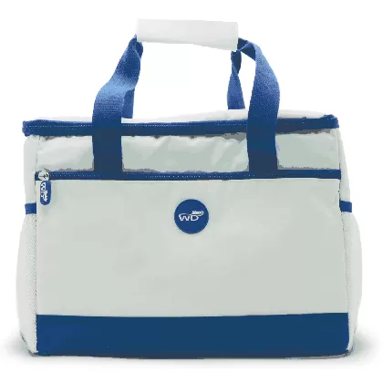 Premium Thermo Bag weiss und blau, 25L