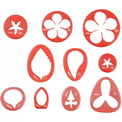 25-tlg. Set Fondant/Blütenpaste Ausstecher Blumen