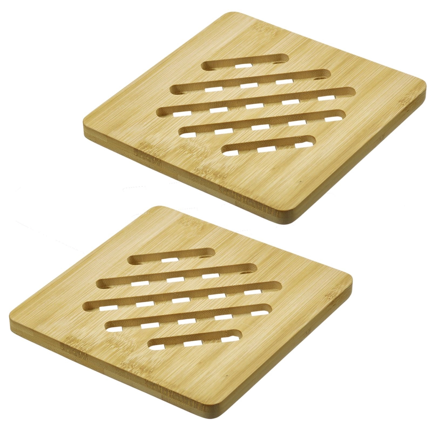 2er Set Untersetzer quadratisch Tapas und Friends, 17x17cm