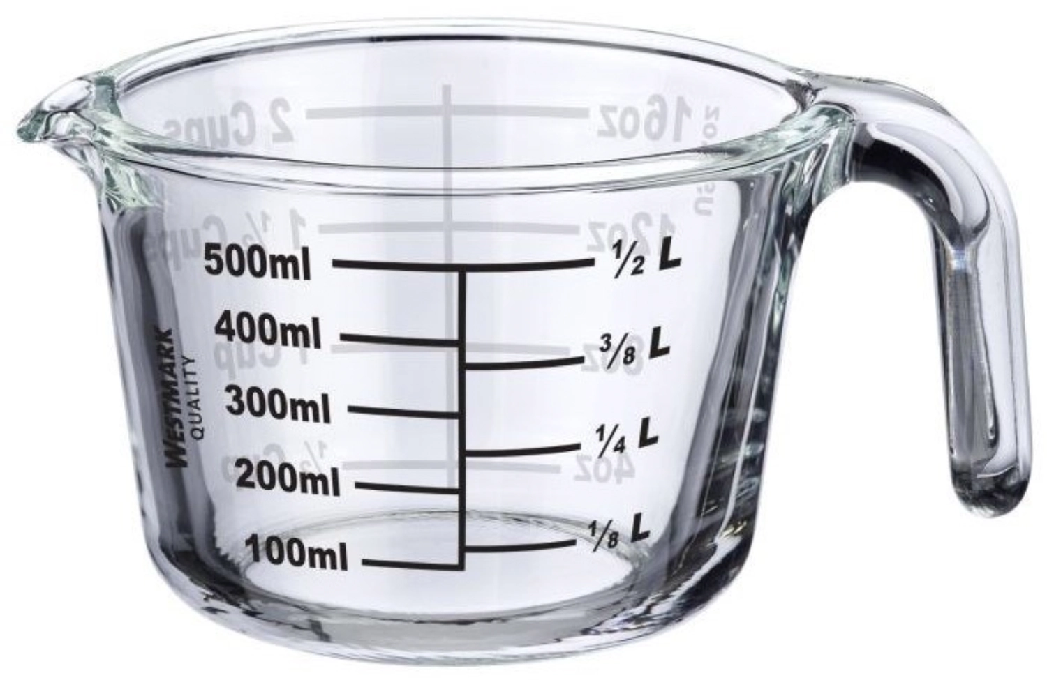 Messkanne, Borosilikatglas, 0,5 l