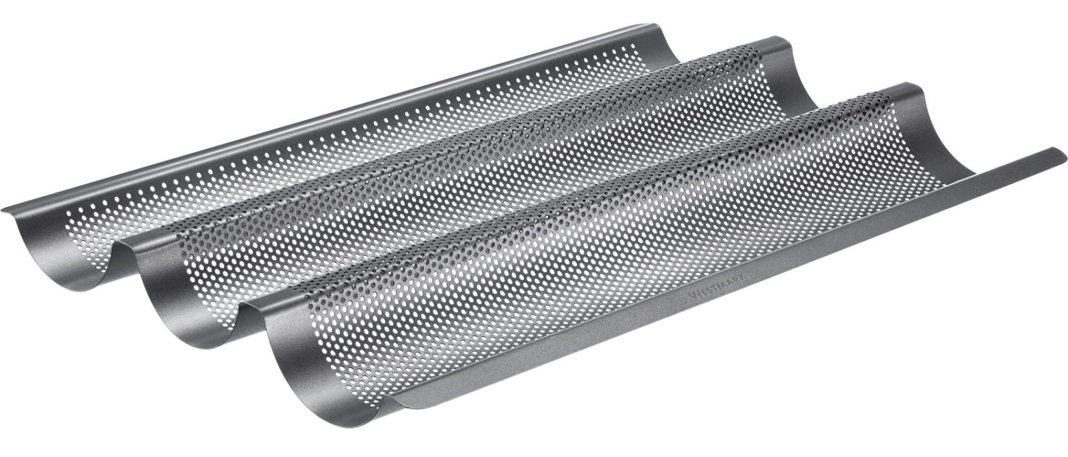 3er Baguette Backform Long, 38.5x28cm