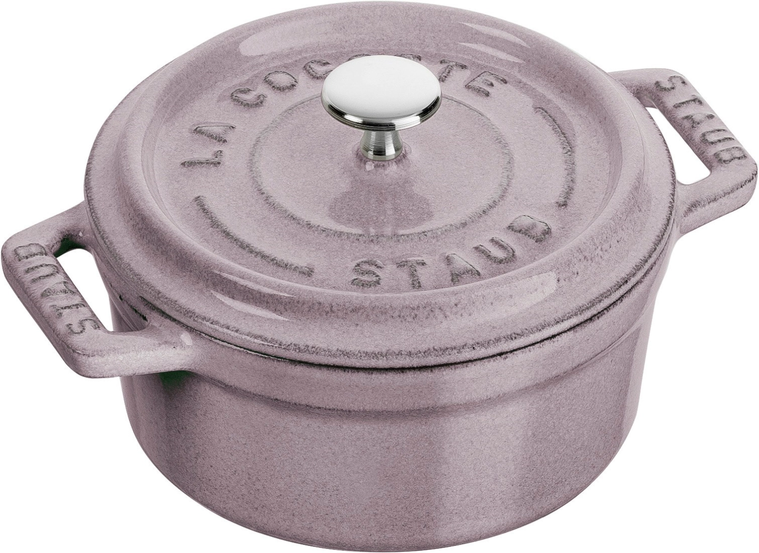 Mini Cocotte 10cm, rund, Kirschblüte, Gusseisen 0.25l