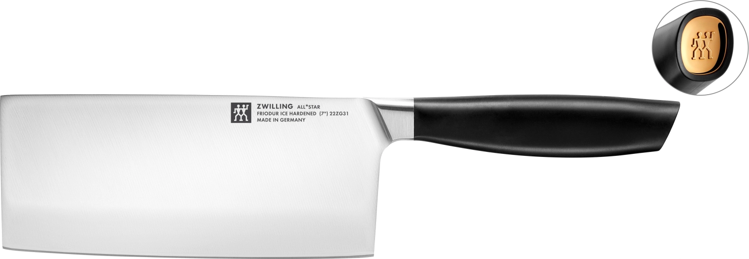 All Star Chin. Kochmesser 180, gold-poliert