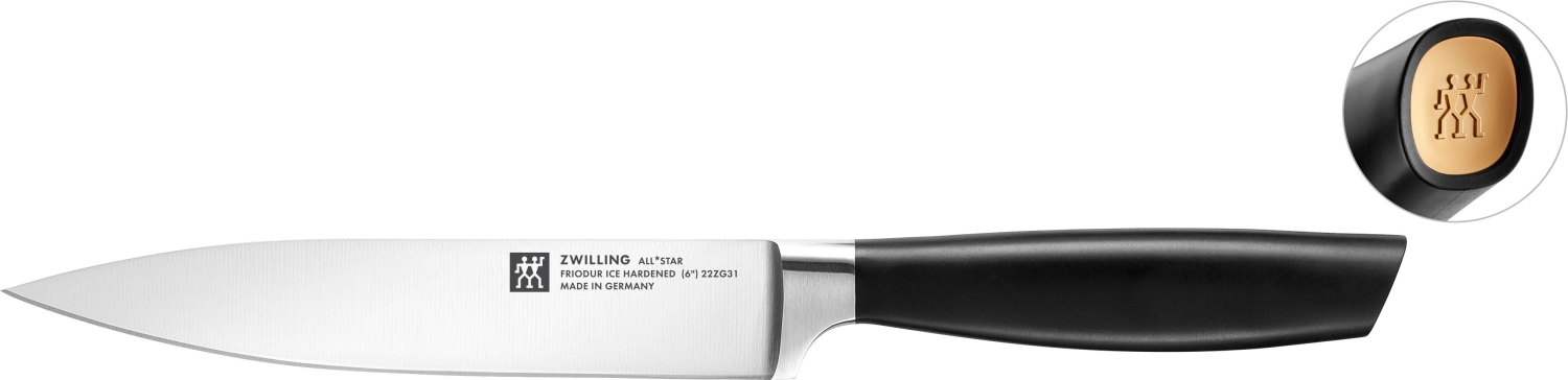 All Star Tranchiermesser 160, gold-matt