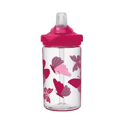 Eddy+ Kids Bottle 0.4l, colorblock butterflies