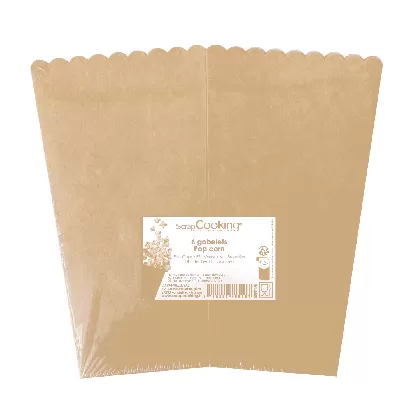 6er Set Popcorn Becher