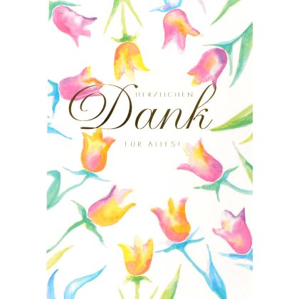 ABC       Dankeskarte        Blume&Blatt