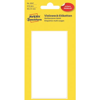 AVERY ZW. Etiketten              98×51mm
