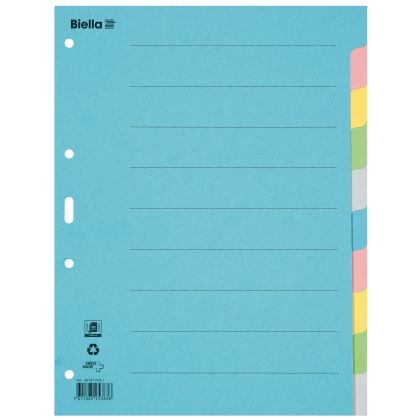 BIELLA    Register Karton farbig      A4