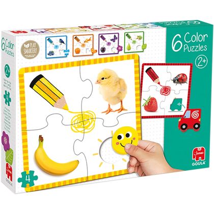 Puzzle Farben 6 Stück