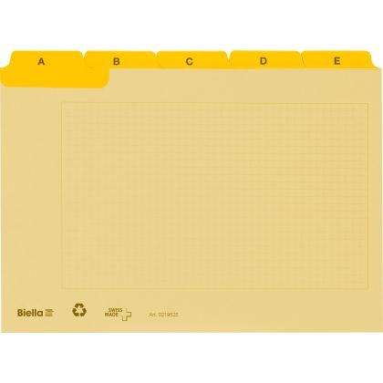 BIELLA    Kartei-Leitkarten           A7