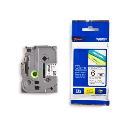 PTOUCH    Band, laminiert  schwarz/weiss