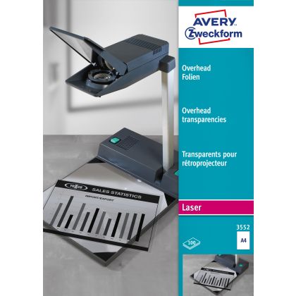 AVERY ZW. Projektionsfolie OHP        A4