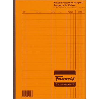 FAVORIT   Kassa-Rapport               A4