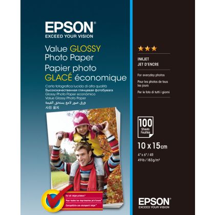 EPSON     Value Photo Paper      10x15cm