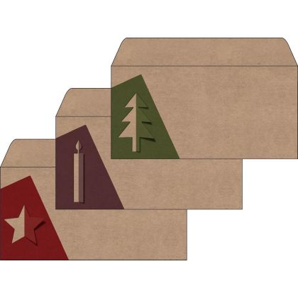 SIGEL     Weihnachts-Umschl.-Set 11x22cm