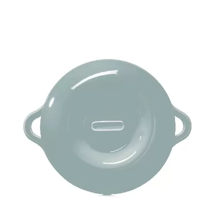 Bombance Porzellandeckel für Kasserolle D29cm wolkengrau