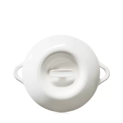 Bombance Porzellandeckel für Kasserolle D19cm alab. Weiss