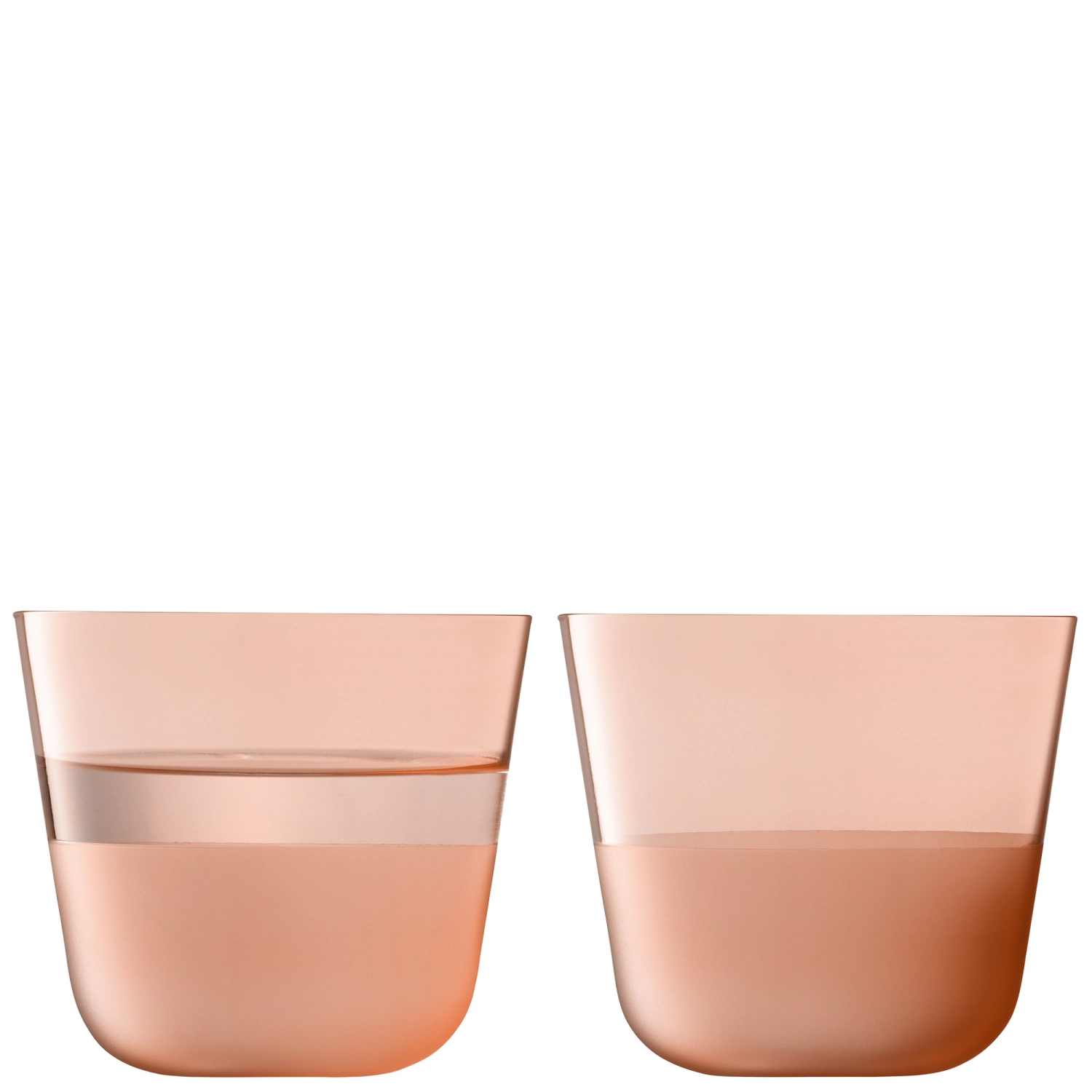 2er Set Arc Contrast Becher 260ml coral