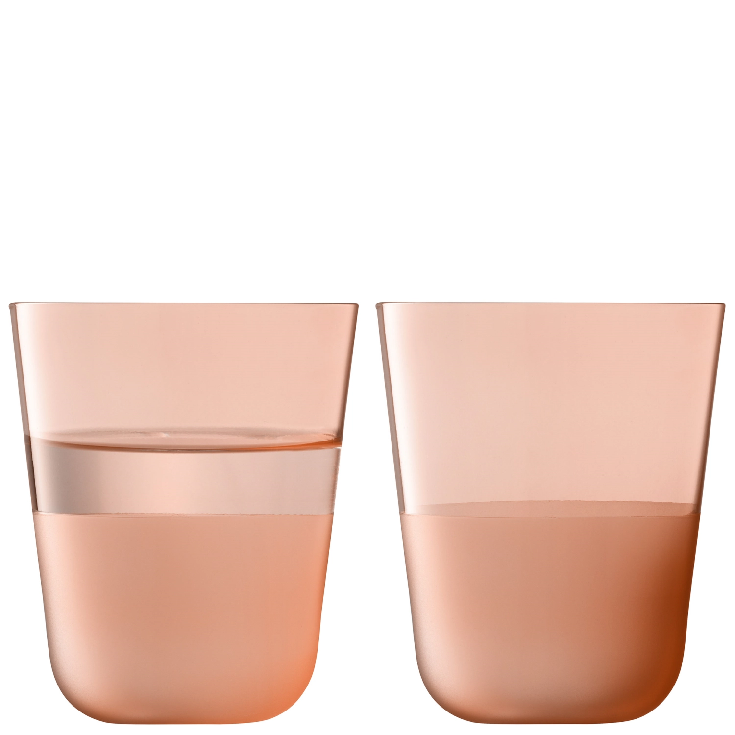 2er Set Arc Contrast Becher 380ml coral