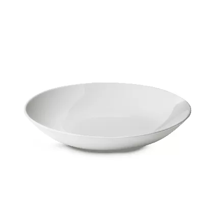 Confluence Coupteller D24cm 100ml leinen alabaster weiss