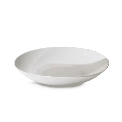 Confluence Coupteller flach D27cm 130ml safran alab. weiss