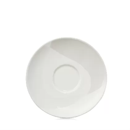 Confluence Tee Untertasse D16cm H2.2cm leinen alab. weiss