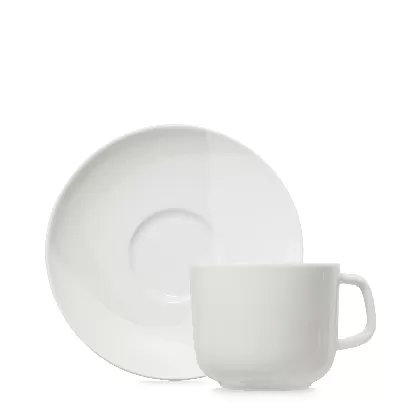 Confluence Espressotasse m. Untert. 8cl kokos alab. weiss