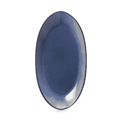 Equinoxe Teller länglich L24cm B13cm cirrusblau