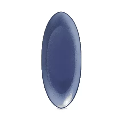 Equinoxe Teller länglich L36cm B16cm cirrusblau