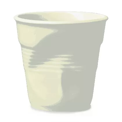 Froisse Knitterbecher Cappuccino 18cl gelb