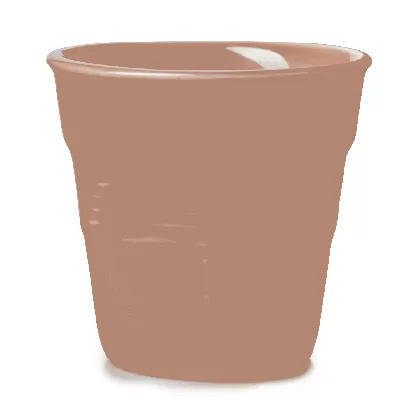 Froisse Knitterbecher Cappuccino 18cl verbrannte Erde