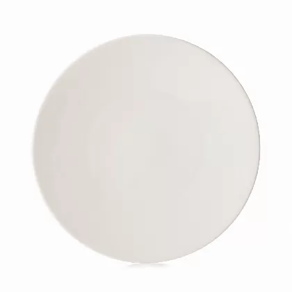Madeleine Teller flach D28cm H3.3cm alabaster weiss