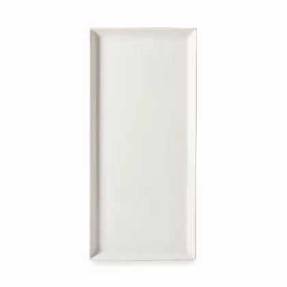 Madeleine Teller rechteckig 32.5x15x1.8cm alabaster weiss