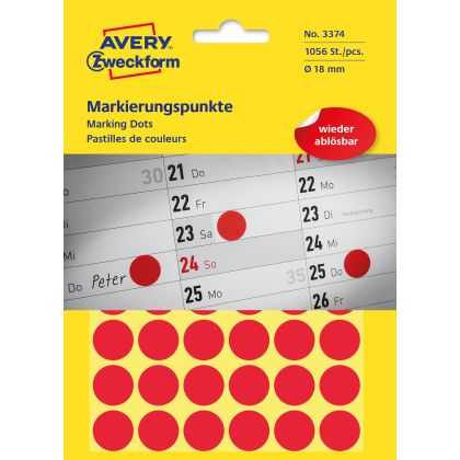 AVERY ZWE Markierungspunkte