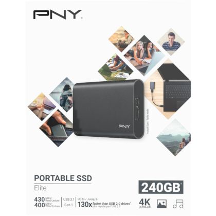 PNY       Elite USB 3.1 Gen1       240GB