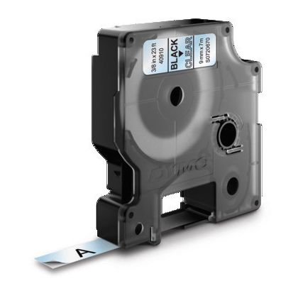 DYMO      Schriftband D1 schwarz/transp.